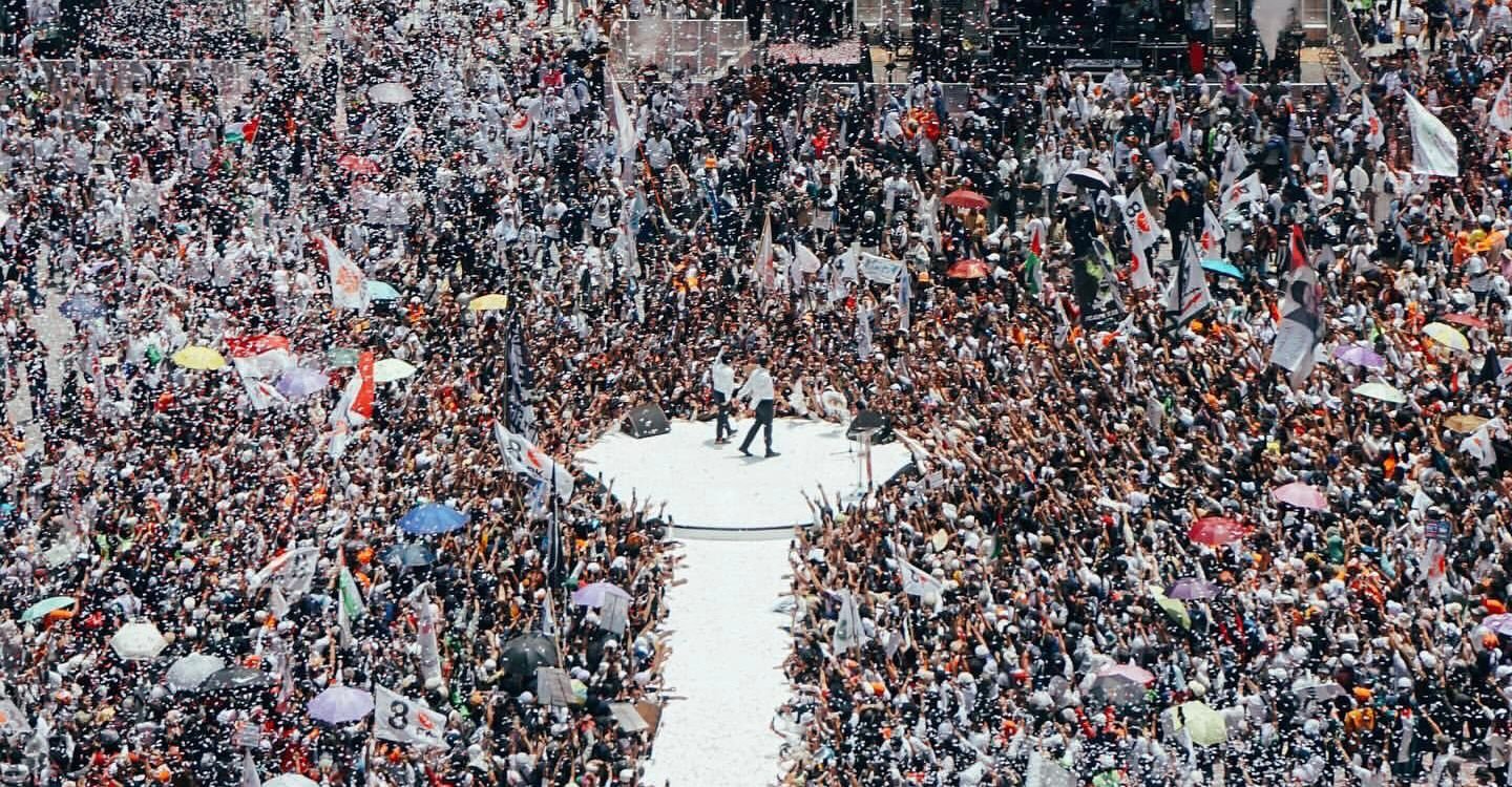 Tiga orang warga dikabarkan meninggal dunia saat mengikuti kampanye akbar pasangan calon presiden-calon wakil presiden nomor urut 1 Anies Baswedan-Muhaimin di Jakarta International Stadium (JIS), Jakarta Utara, Sabtu 10 Februari 2024. Foto: apakabar/Andre