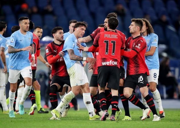 3 Pemain Diusir Lawan AC Milan, Lazio Kecam Kinerja Wasit