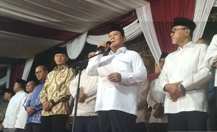 Resmi Diumumkan KPU, Prabowo: Terima Kasih Pak Jokowi