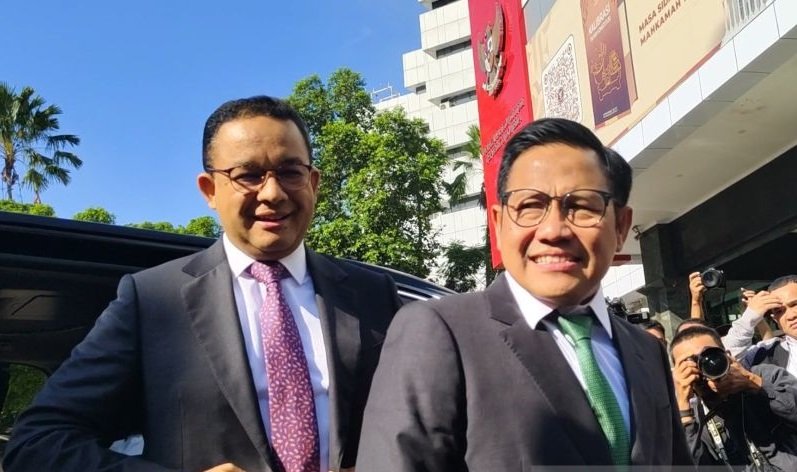 Jelang Sidang Putusan, Anies-Muhaimin dan Ganjar-Mahfud Tiba di MK