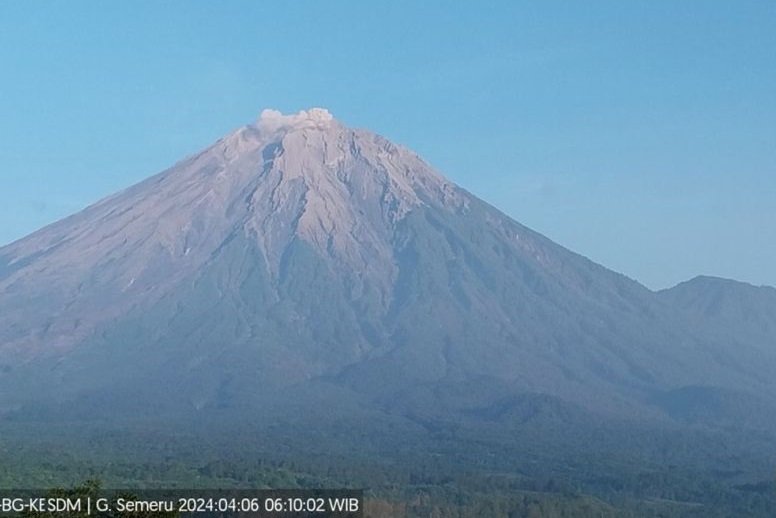 Semeru Erupsi, Tinggi Kolom Abu Vulkanik 500 Meter
