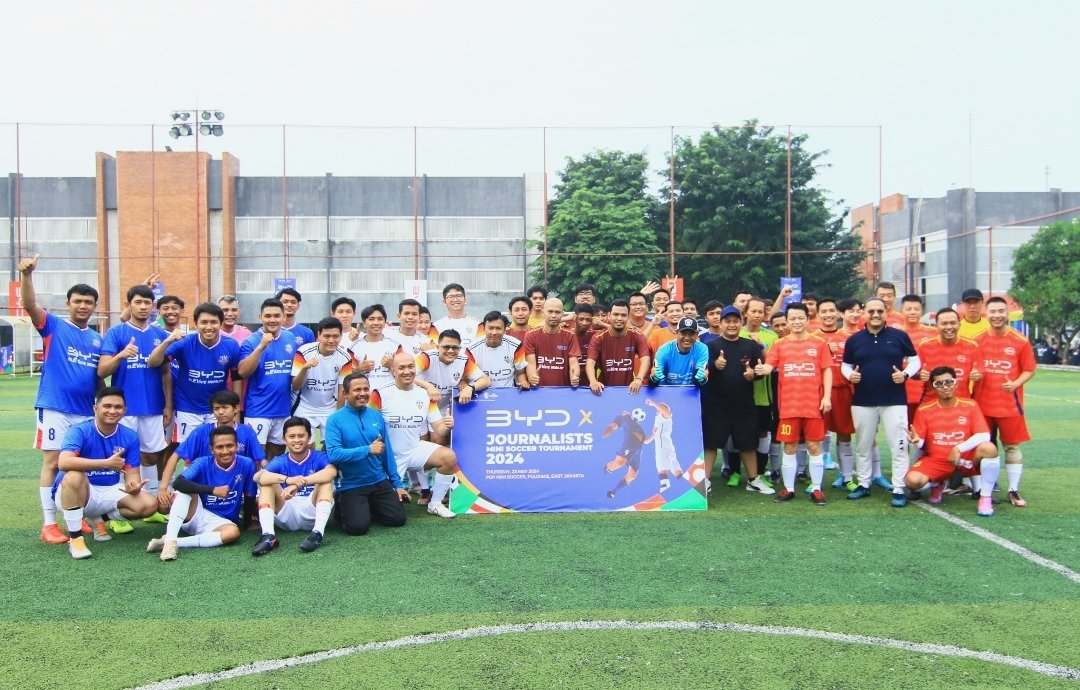 Sambut Euro 2024, BYD Gelar Turnamen Mini Soccer Ajak Media