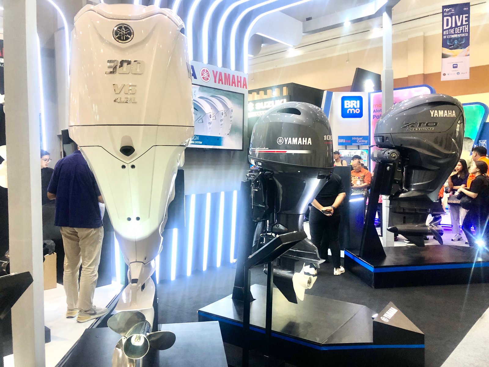KBA Yamaha Marine meluncurkan tiga produk mesin tempel terbaru di ajang DXI 2024. Foto: apakabar.co.id/DF