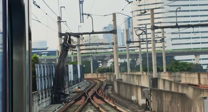 Besi Crane Jatuh, Pihak MRT Pastikan Tidak Ada Korban