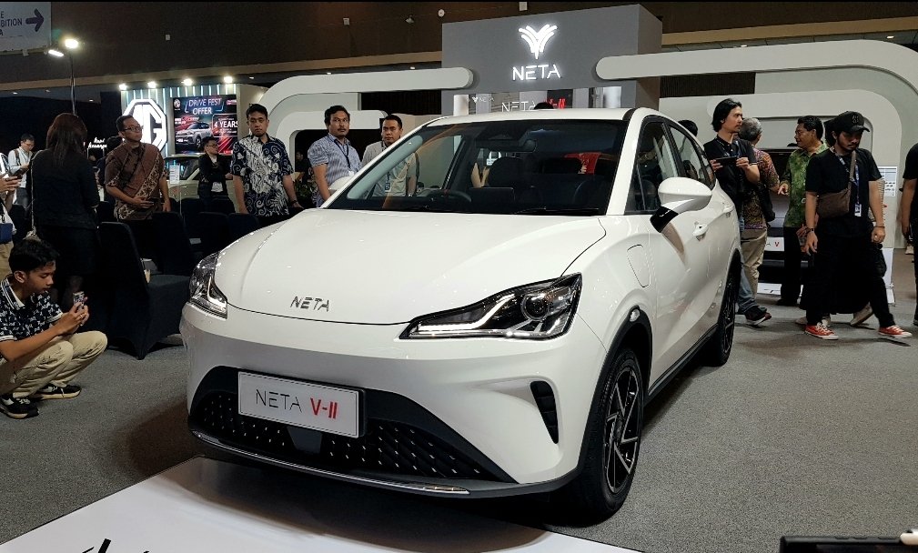 SUV listrik Neta V-II melantai di PEVS 2024. apakabar.co.id/DF
