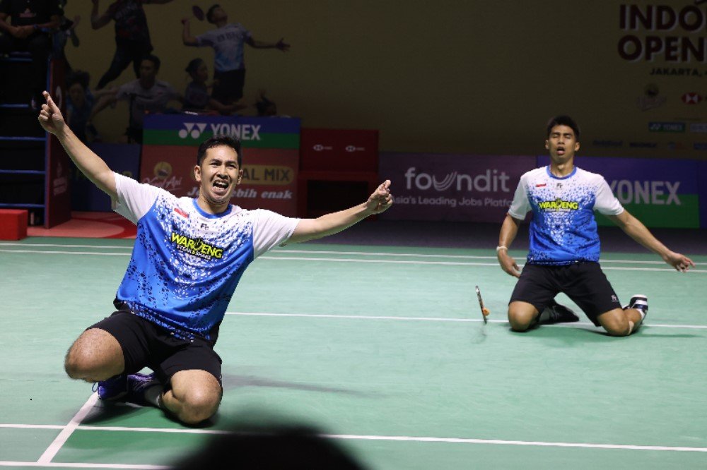 Sabar/Reza Wakil Merah Putih Tersisa di Semifinal Indonesia Open 2024