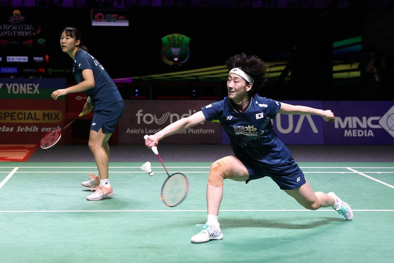 Kalahkan Wakil China, Ganda Putri Korsel Baek/Lee Juara Indonesia Open 2024
