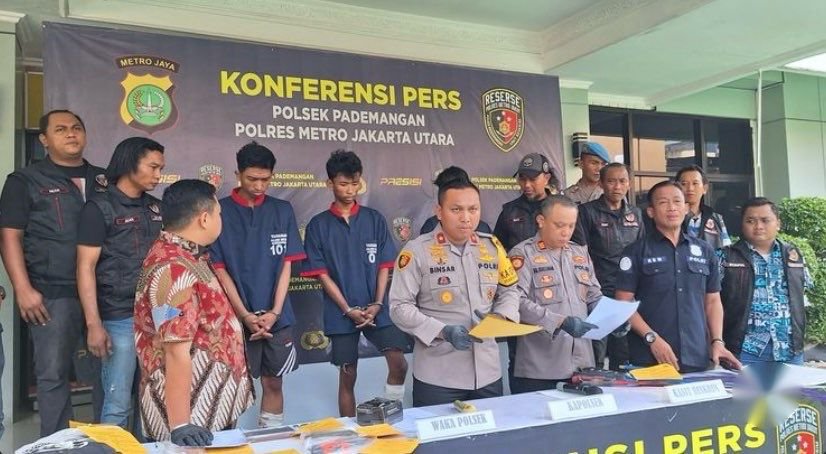 Polsek Pademangan Ringkus Tiga Pelaku Sindikat Pencurian Spion Mobil