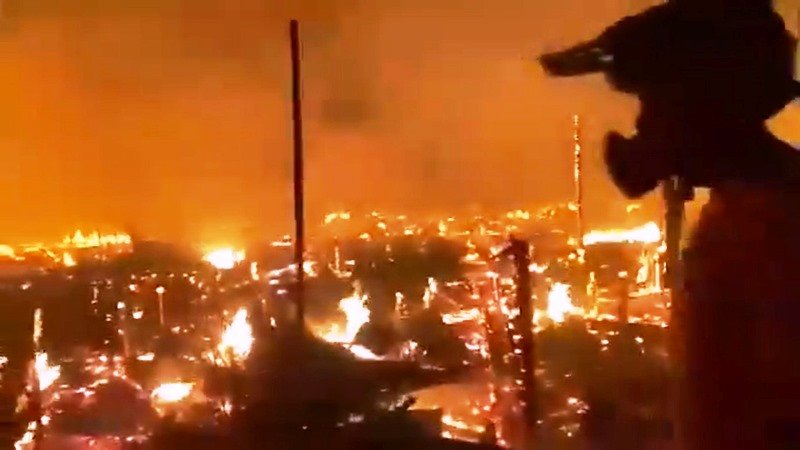 Ratusan Warga Mengungsi Imbas Kebakaran Tungkaran