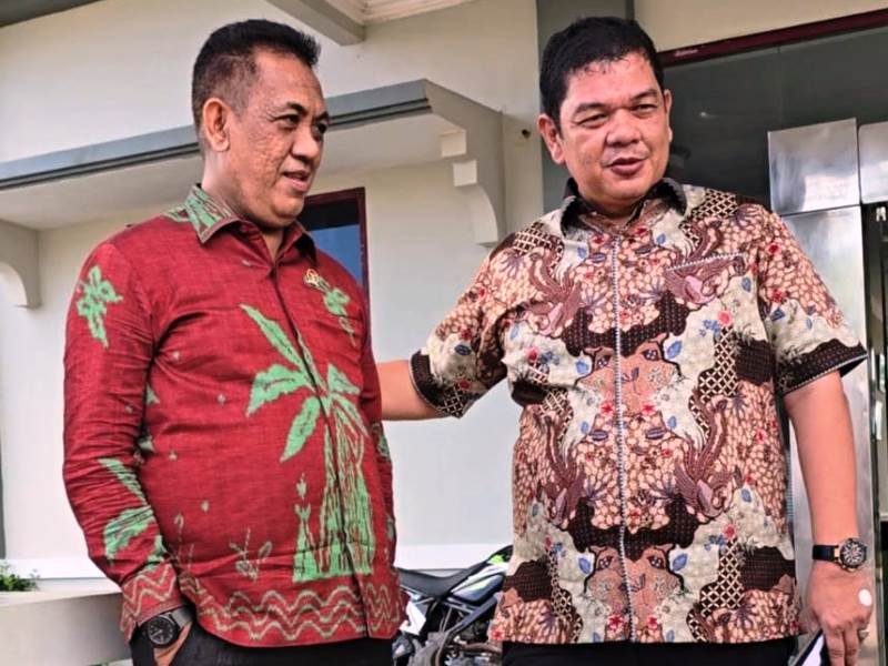 Duo anggota DPR RI utusan Kalsel, Novry Ompusunggu dan Syamsul Bahri. 