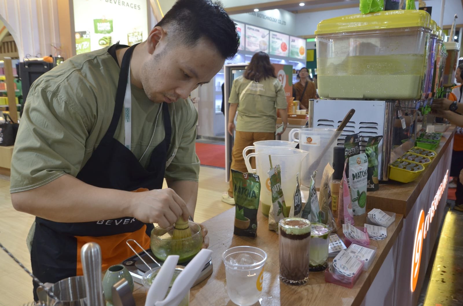 CY Beverages membawa minuman matcha di FHI 2024. Foto: dok. CY