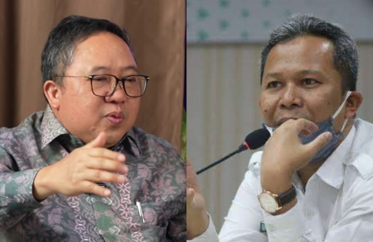 Kolase foto Anggota DPR RI Syaifullah Tamliha (kiri) dan Dokter Diauddin. Foto: dok