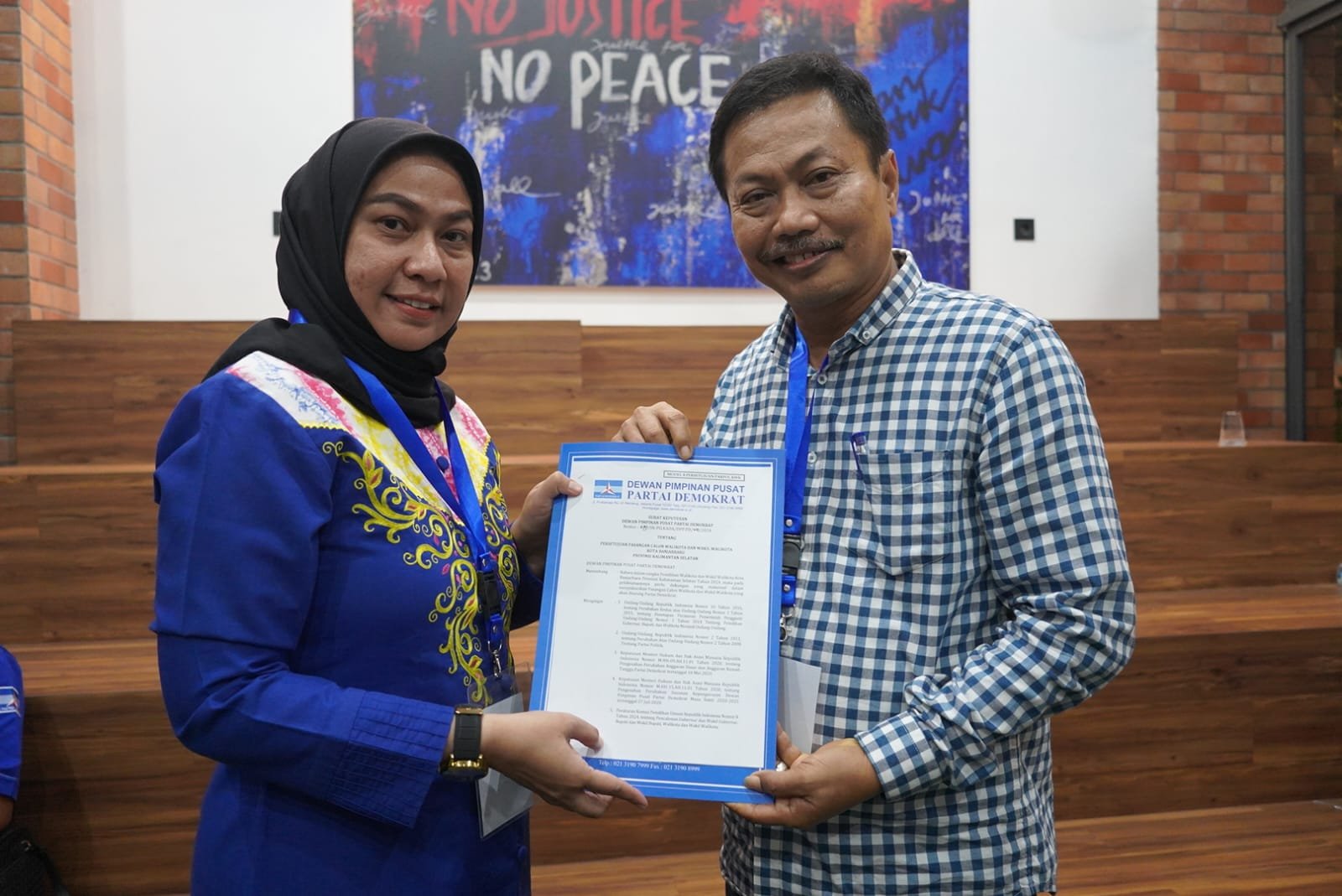 BREAKING! Lisa Halaby Gandeng Wartono di Pilwali Banjarbaru