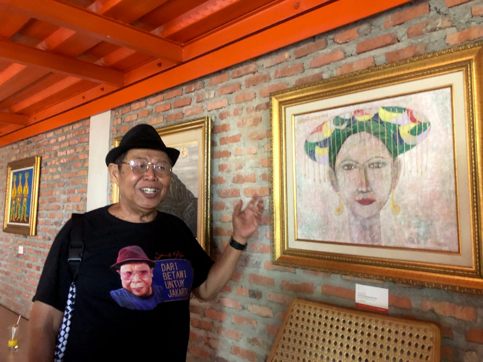 Melihat Goresan Lukisan Sarnadi Adam, Kental Suasana Kehidupan Betawi