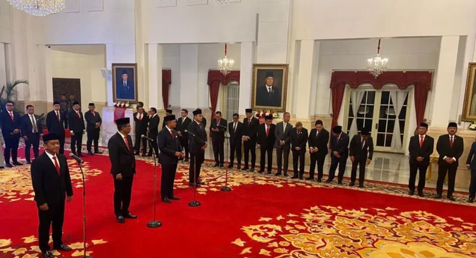 Sisa Masa Jabatan, Jokowi Lantik 3 Menteri dan 1 Wakil Menteri Baru