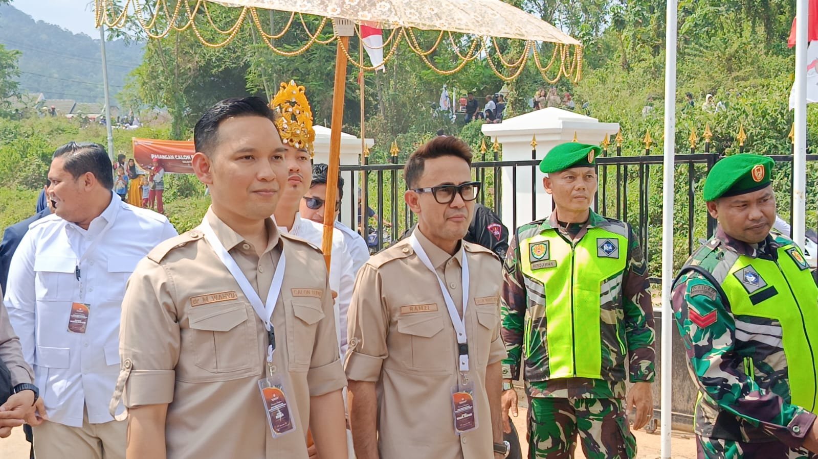 Wahyu-Ramzi Resmi Mendaftar, Siap Bertarung di Pilbup Cianjur 2024