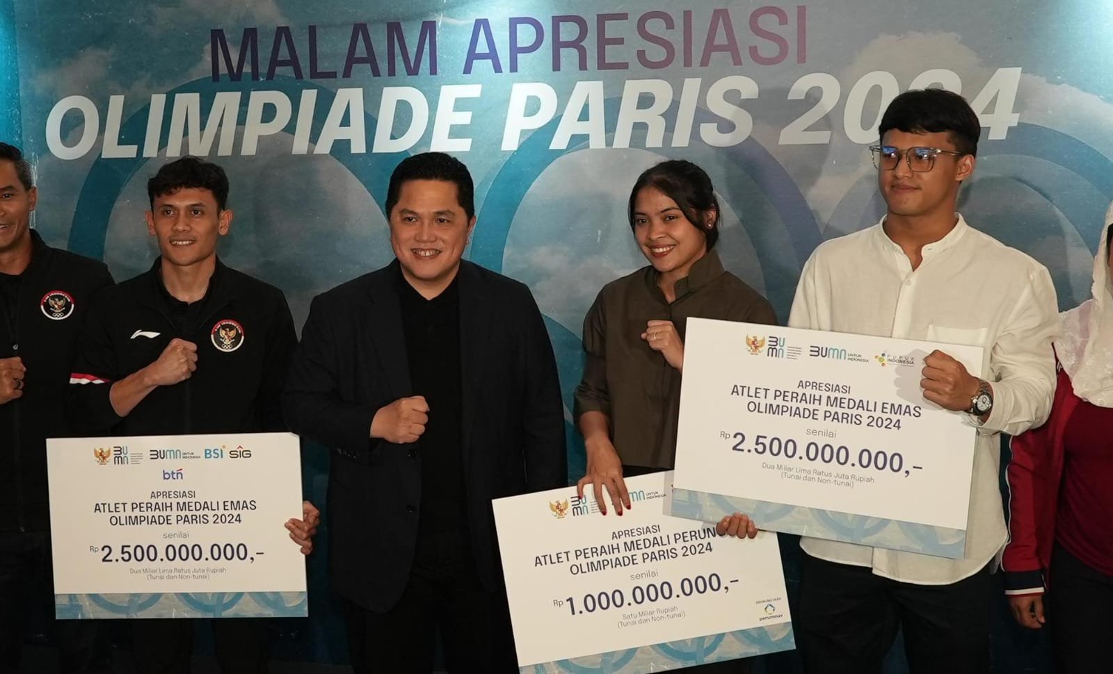 Ikuti Arahan Presiden, BUMN Apresiasi Atlet Peraih Medali Olimpiade Paris 2024