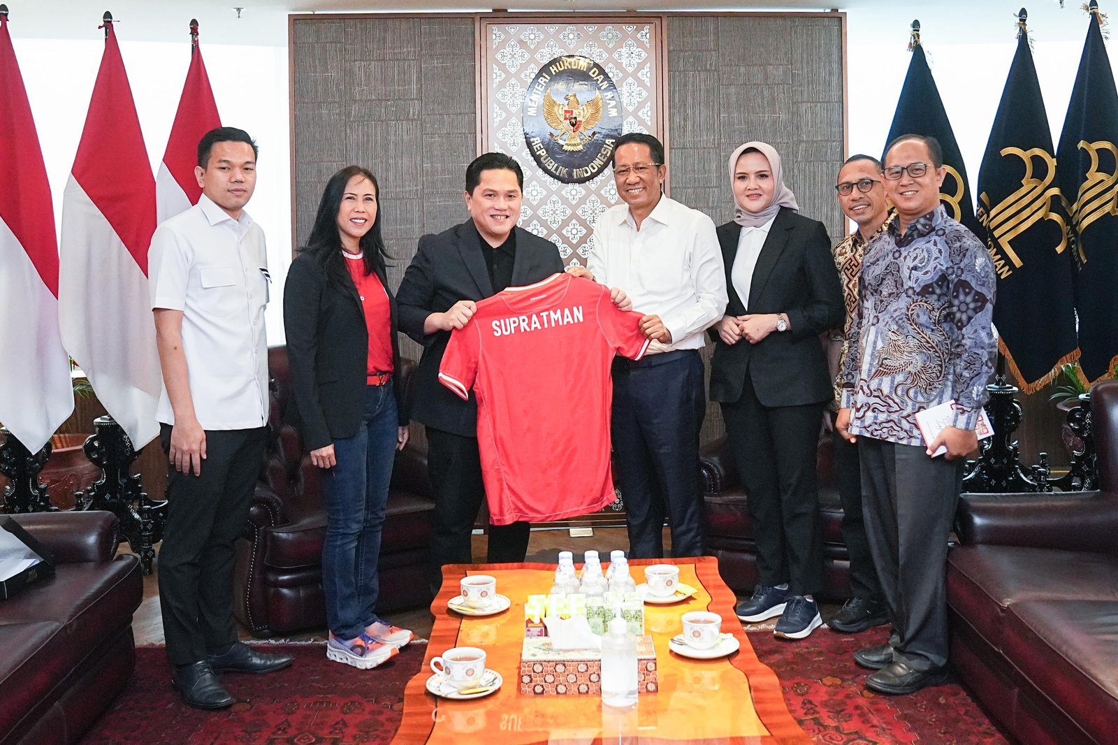 PSSI dan Perbasi Datangi Kemenkumham Bicarakan Pentingnya Naturalisasi