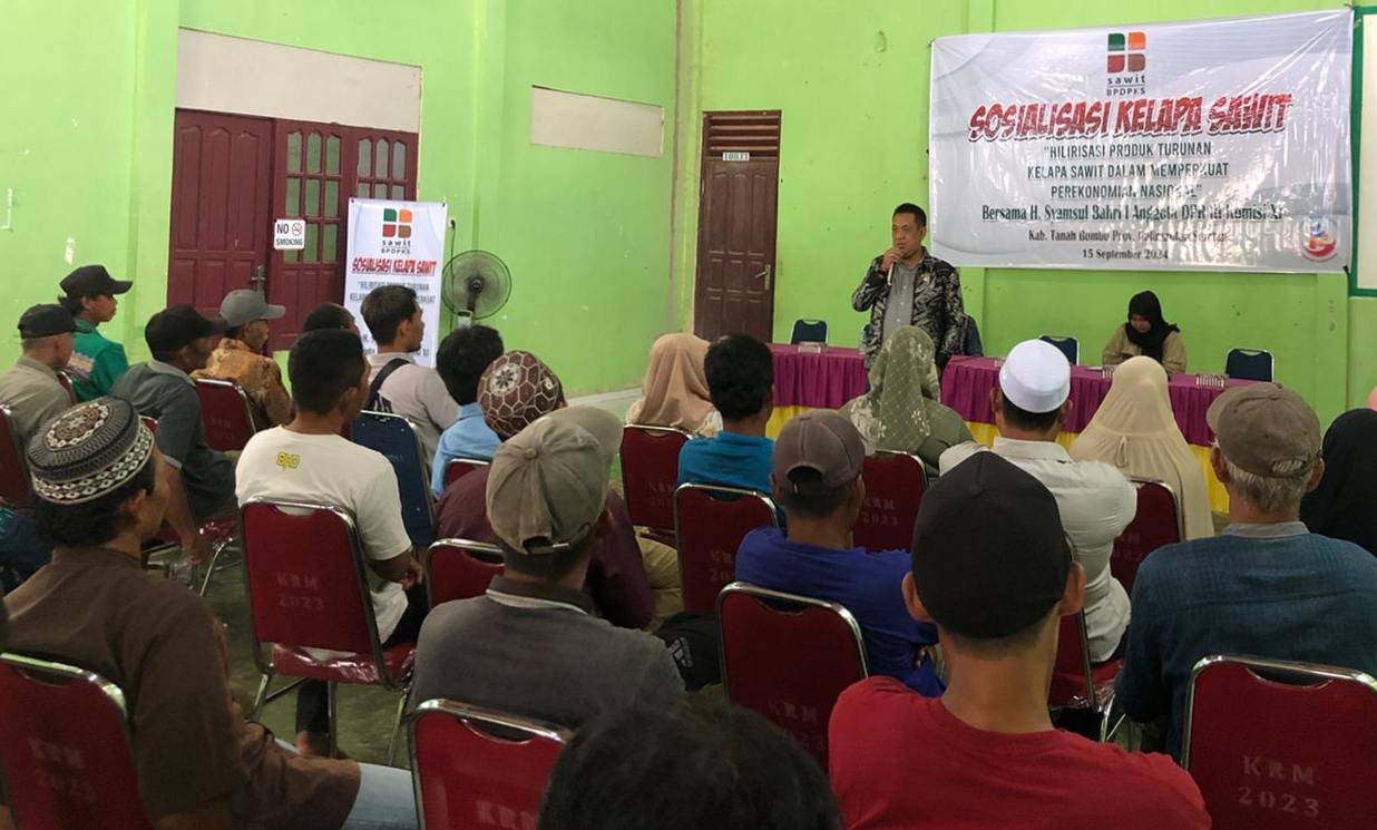 BPDPKS Sosialisasi di Tanah Bumbu, Kades: Terima Kasih SBR
