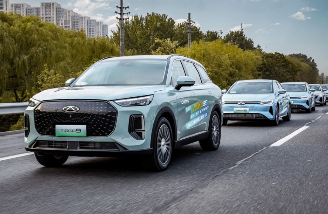 Chery uji coba Tiggo 9 PHEV dan Arrizo 8 PHEV sejauh 1.700 km di Cina. Foto: dok. Chery