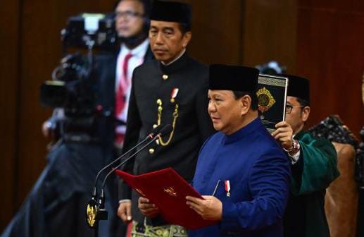 Isi Pidato Perdana Prabowo Usai Dilantik sebagai Presiden Indonesia