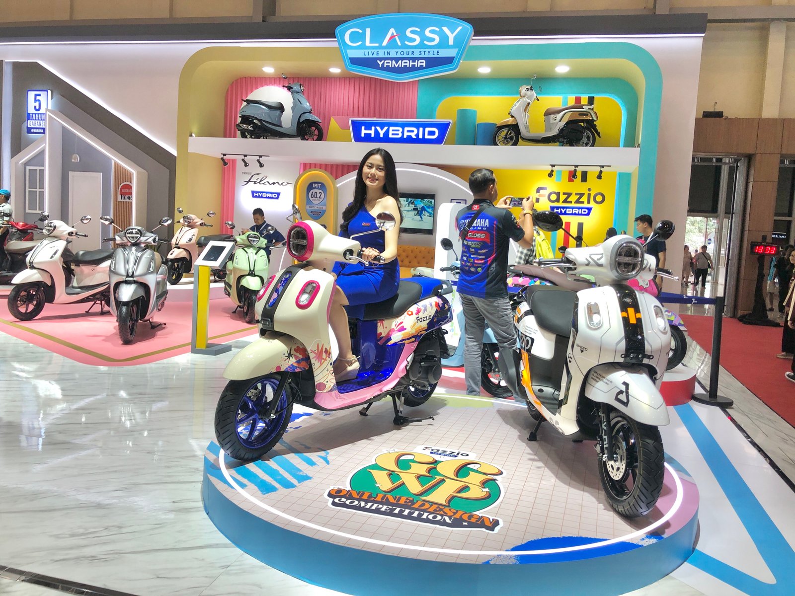 Yamaha memamerkan 38 sepeda motor Motor dengan teknologi terbaru di IMOS 2024. Foto: apakabar.co.id/DF