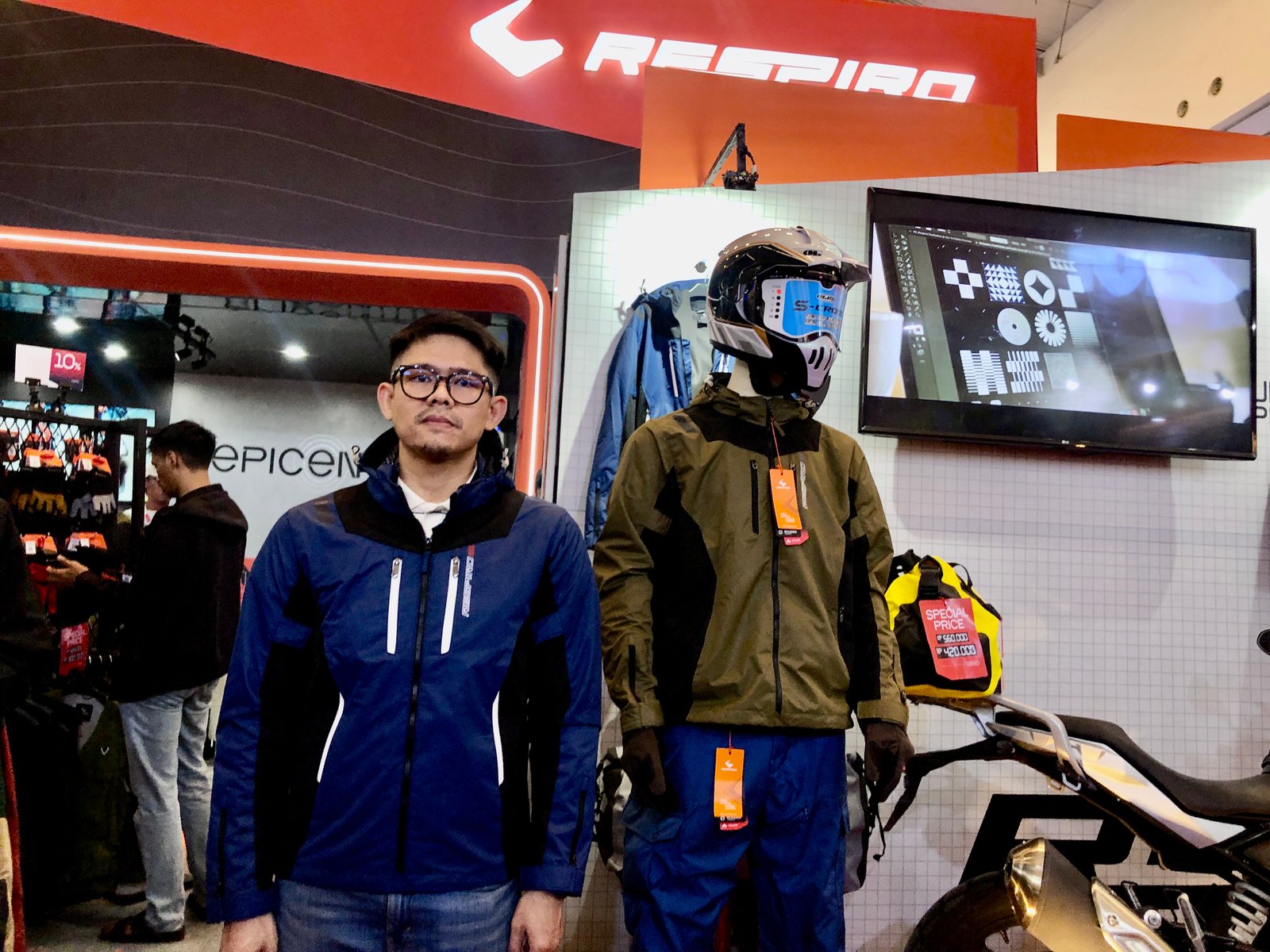 Respiro memperkenalkan jaket touring untuk cuaca panas bernama Threnox di IMOS 2024. Foto: apakabar.co.id/DF