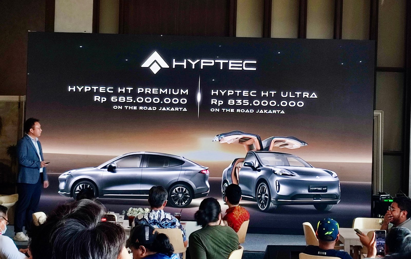 Aion Indonesia mengumumkan harga resmi Hyptec HT Premium dan Hyptec HT Ultra. Foto: apakabar.co.id/SH