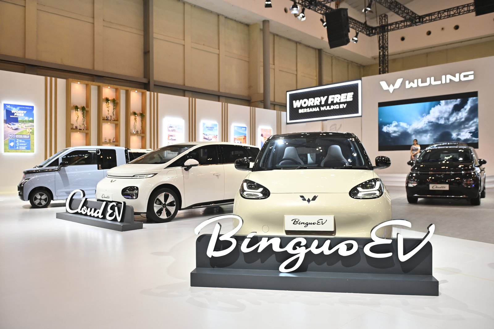 Dalam segmen kendaraan listrik, Wuling menampilkan rangkaian inovasi ABC Stories di GJAW 2024. Foto: dok. Wuling