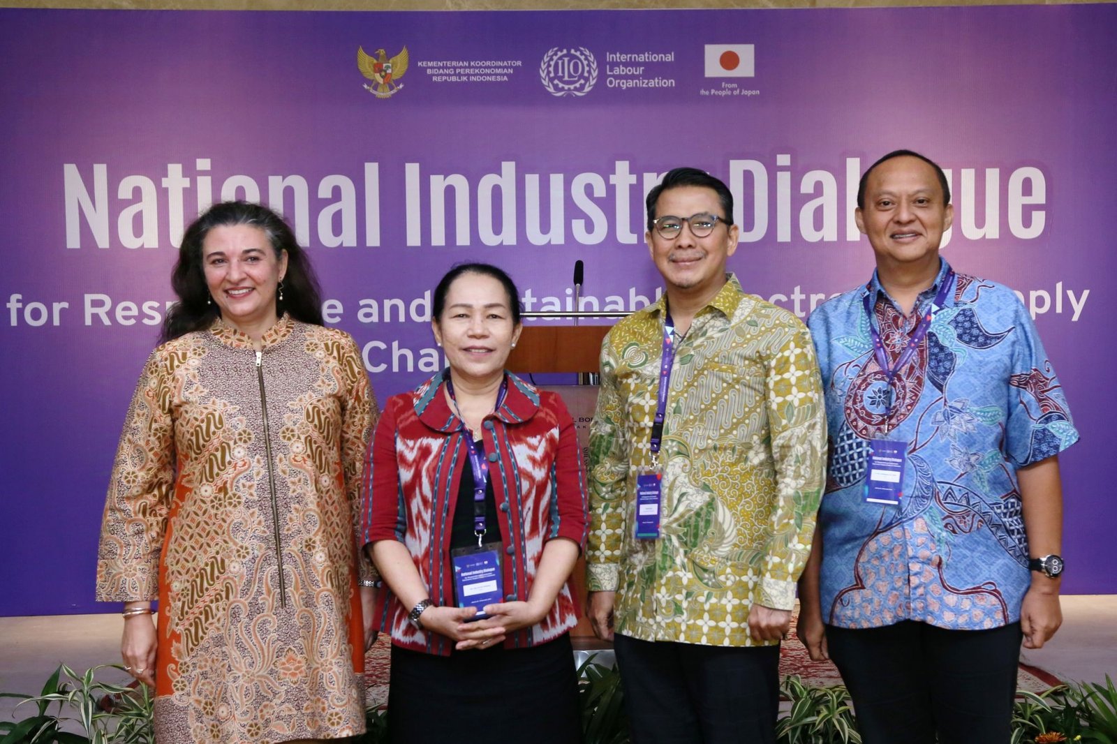 Upacara Pembukaan Dialog Nasional ILO tentang Perilaku Bisnis yang Bertanggung Jawab dalam Industri Elektronik. Foto: ILO
