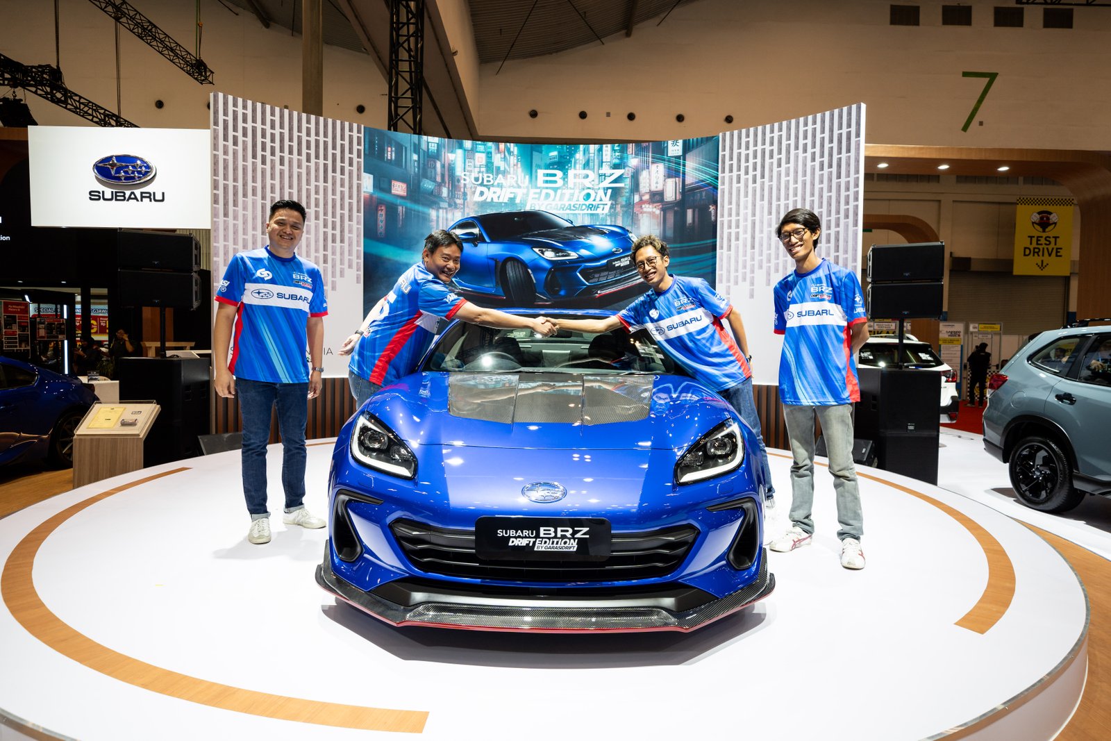Subaru BRZ Drift Edition yang merupakan hasil kolaborasi bersama dengan Garasi Drift hadir di GJAW 2024. Foto: dok. Subaru