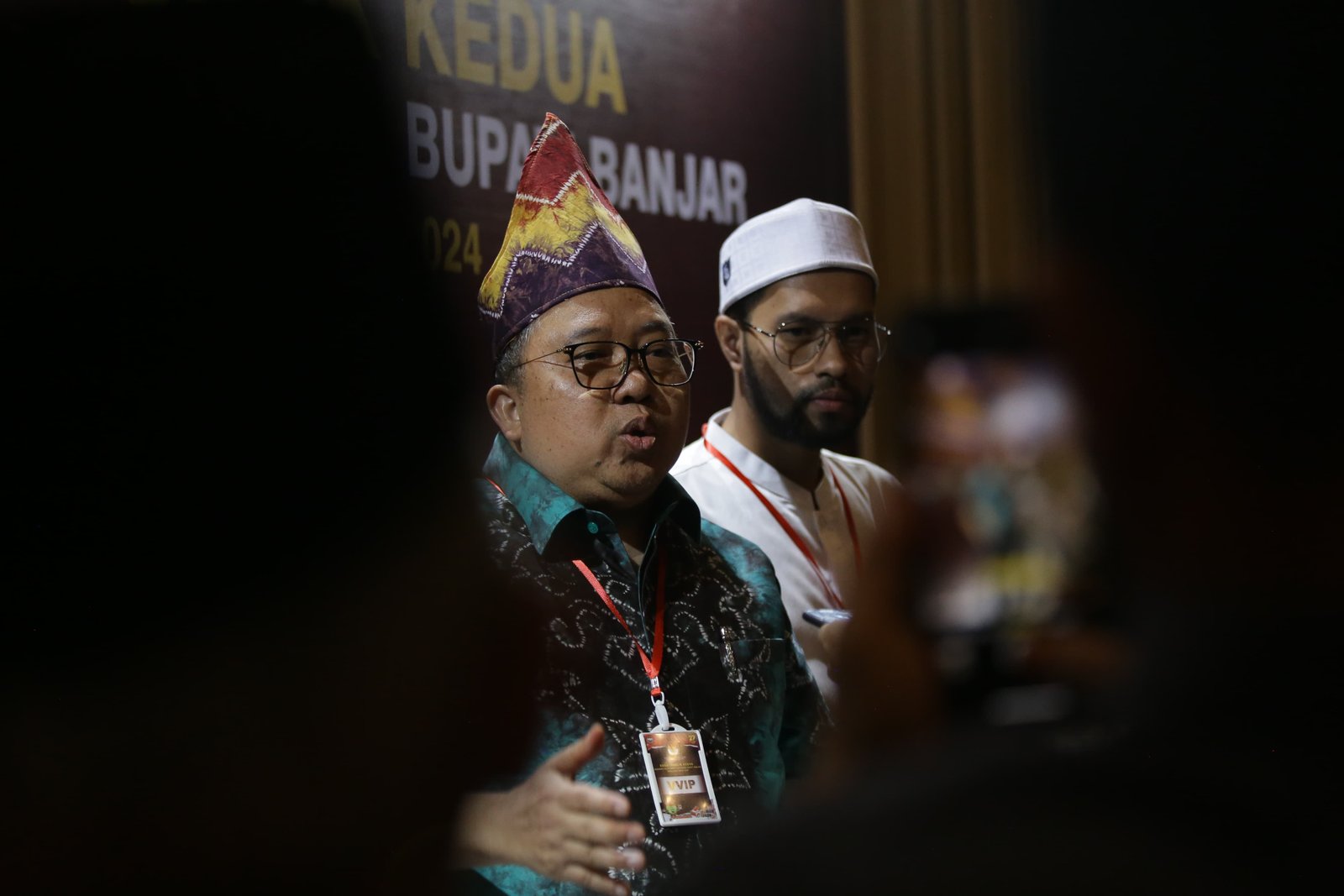 Calon Bupati Banjar Syaifullah Tamliha (kiri) dan Habib Ahmad Bahasyim. Foto: apakabar.co.id