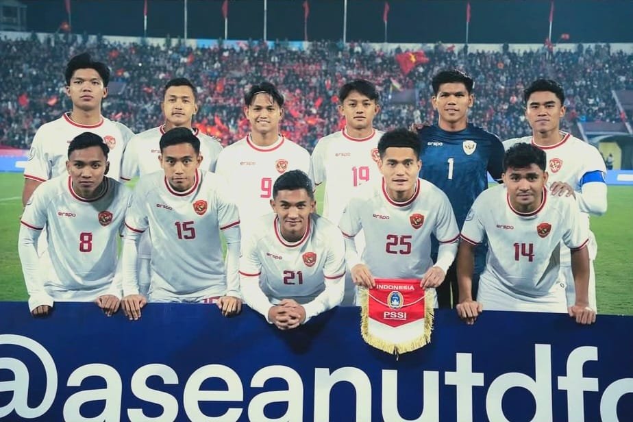 Line-up Timnas Indonesia saat melawan Vietnam di Piala AFF 2024. Foto: Dok PSSI