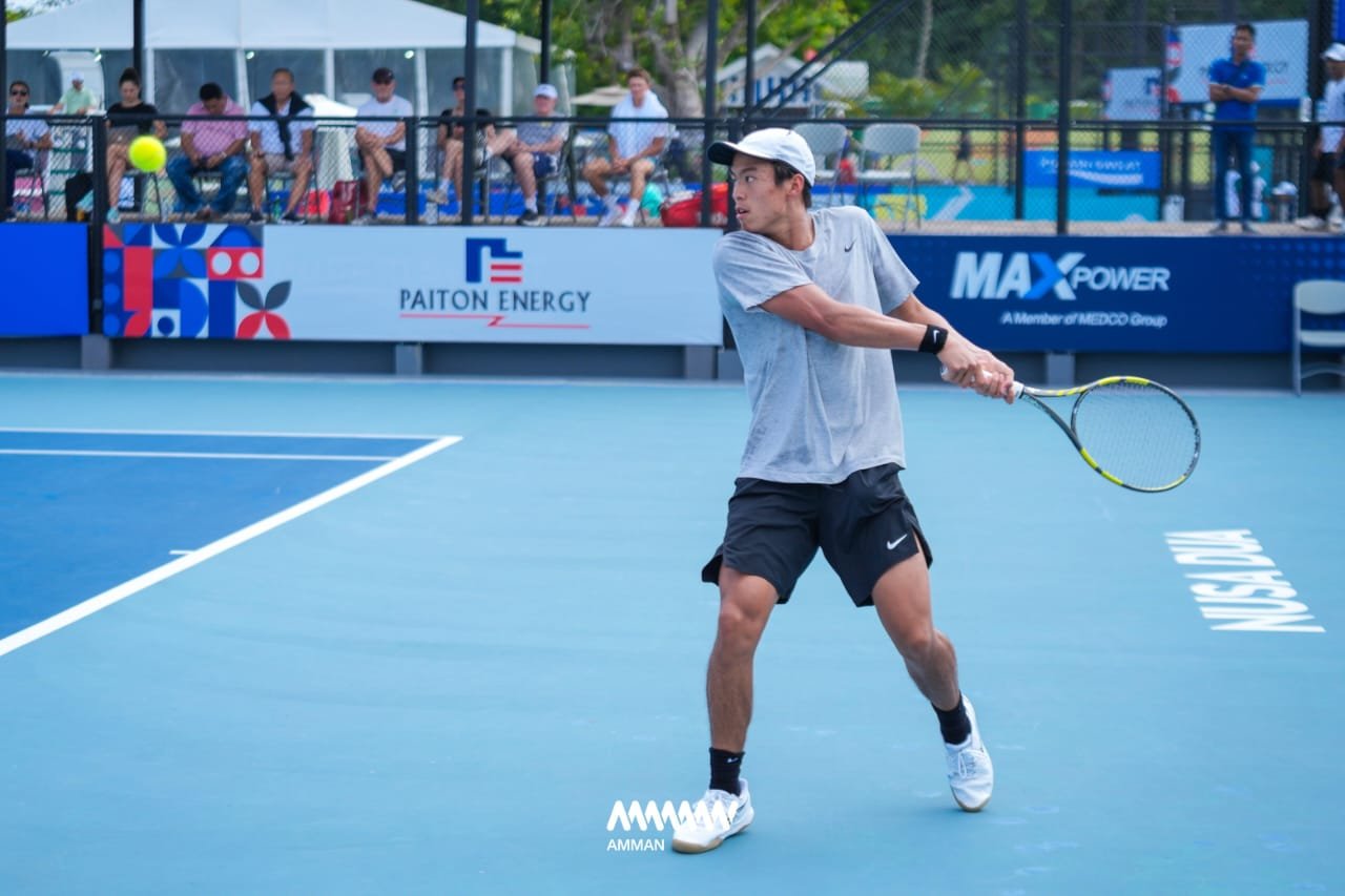 Nathan Barki Lolos ke Babak Kedua M-25 Amman Mineral Men's World Tennis Championship 2024