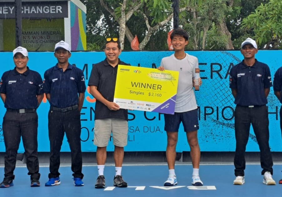 Hayato Matsuoka Juara M-15 Amman Mineral Men's World Tennis Championship 2024 Seri Kedua
