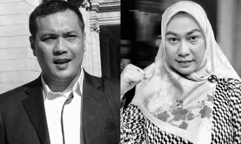 Aditya Mufti Ariffin dan Lisa Hallaby. Foto: Ist