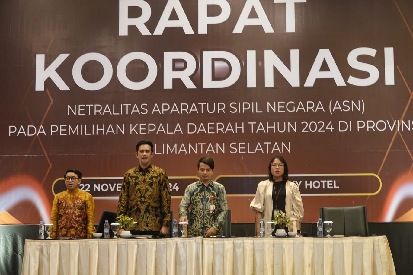 Jelang Pilkada 2024, Bawaslu Kalsel Gelar Rapat Kordinasi tentang Netralitas ASN