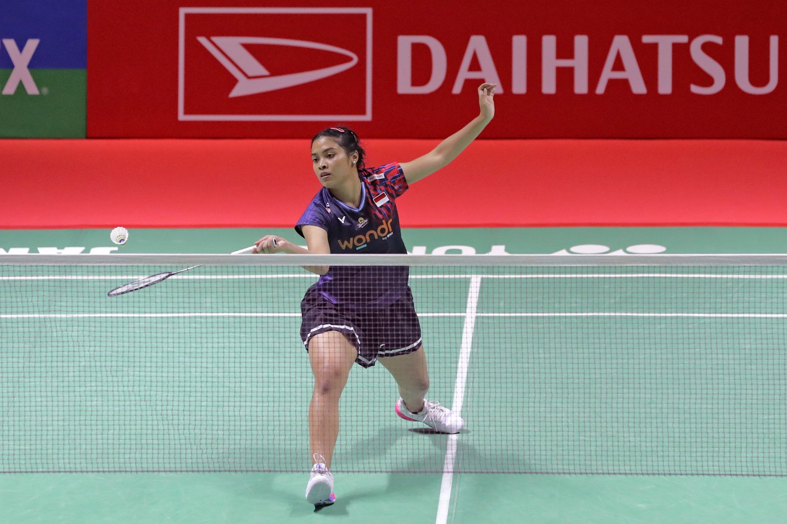Tunggal putri Indonesia, Gregoria Mariska Tunjung, saat bertanding di Indonesia Masters 2025. Foto: PBSI