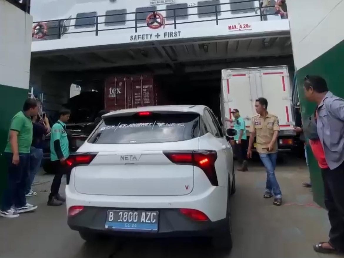 Mobil listrik Neta diklaim aman naik kapal laut. Foto: dok. Neta