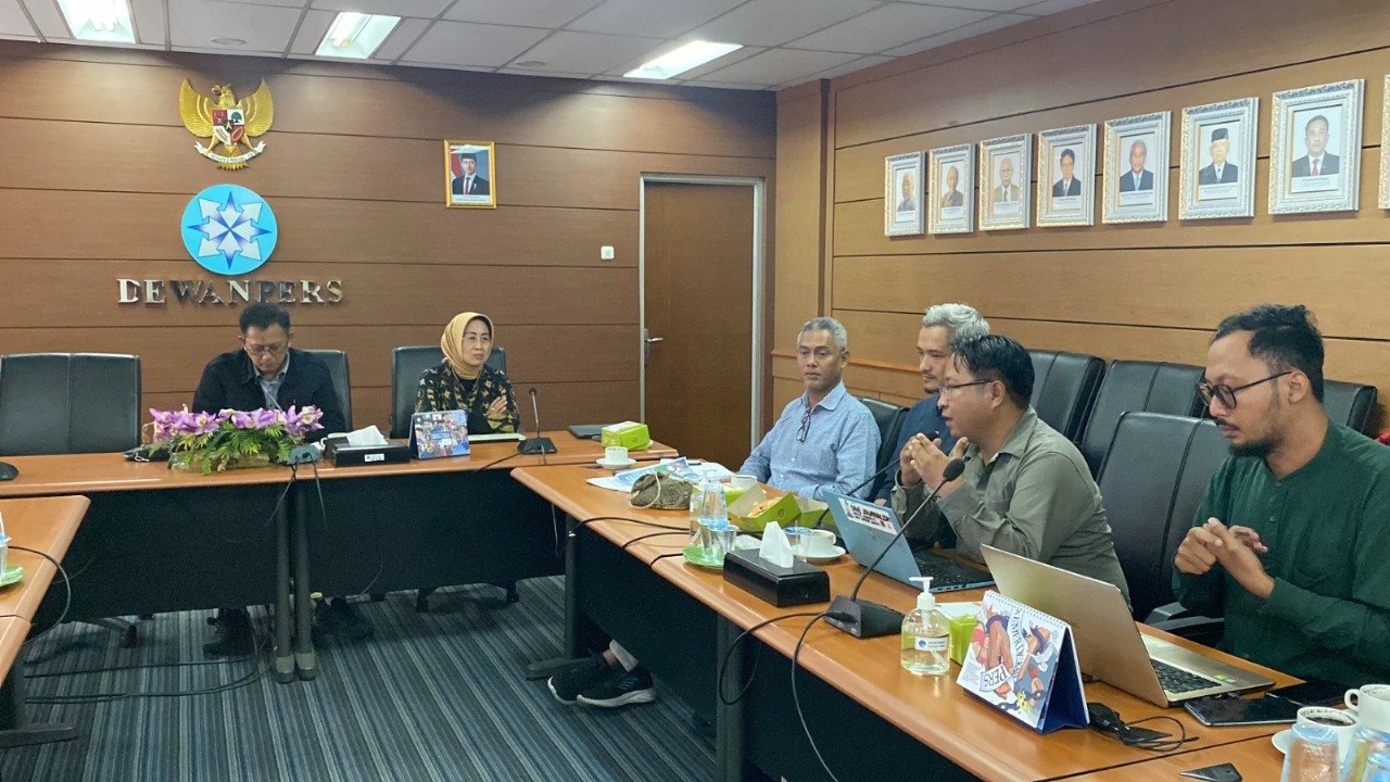 Aliansi Jurnalis Independen (AJI) Indonesia mengadukan tiga kasus sengketa ketenagakerjaan pekerja media ke Dewan Pers. Foto: AJI