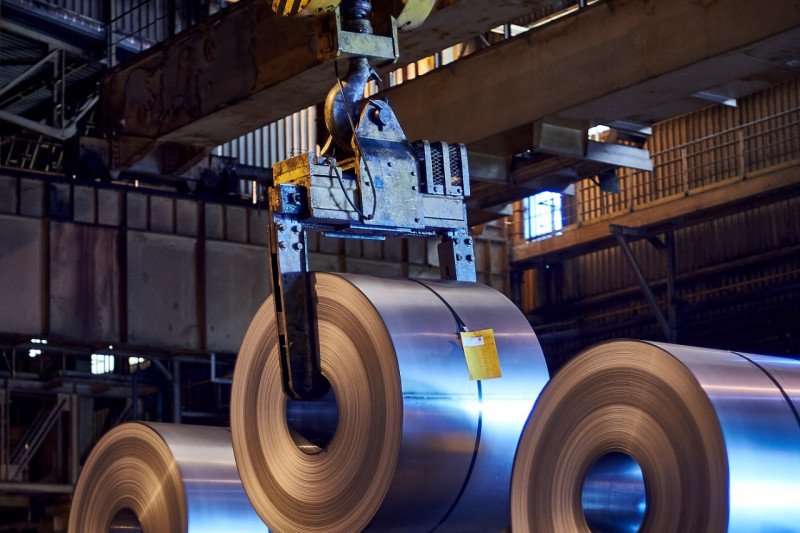 Baja produksi PT Krakatau Steel. Foto: Krakatau Steel