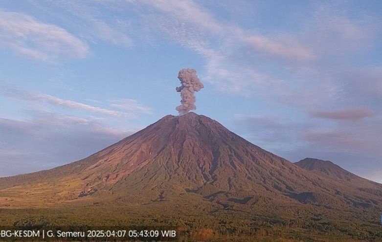 Erupsi Gunung Semeru: Letusan Setinggi 800 Meter, Warga Diminta Waspada