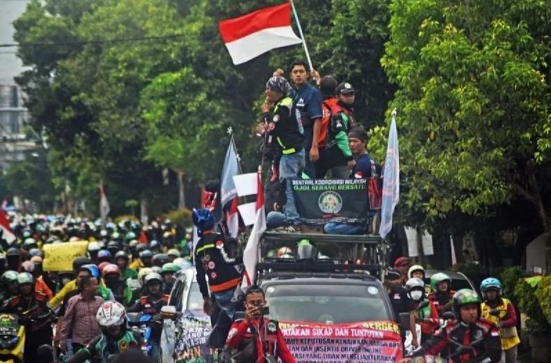 Ribuan Ojol Gelar Aksi 205 di Jakarta, Tuntut Keadilan Tarif dan Regulasi