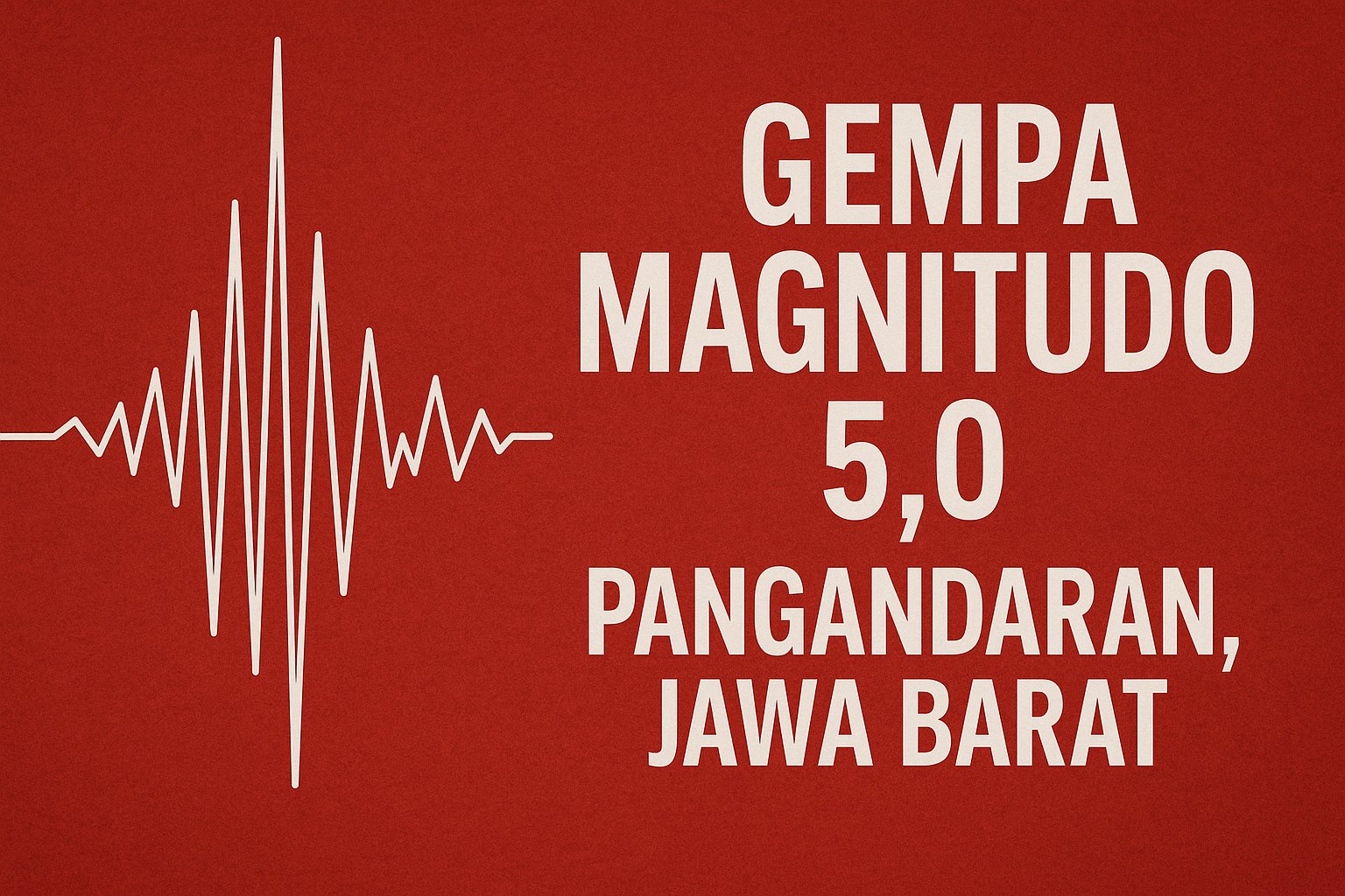 Gempa Magnitudo 5,0 Guncang Tenggara Pangandaran, Terasa Hingga Jawa Tengah
