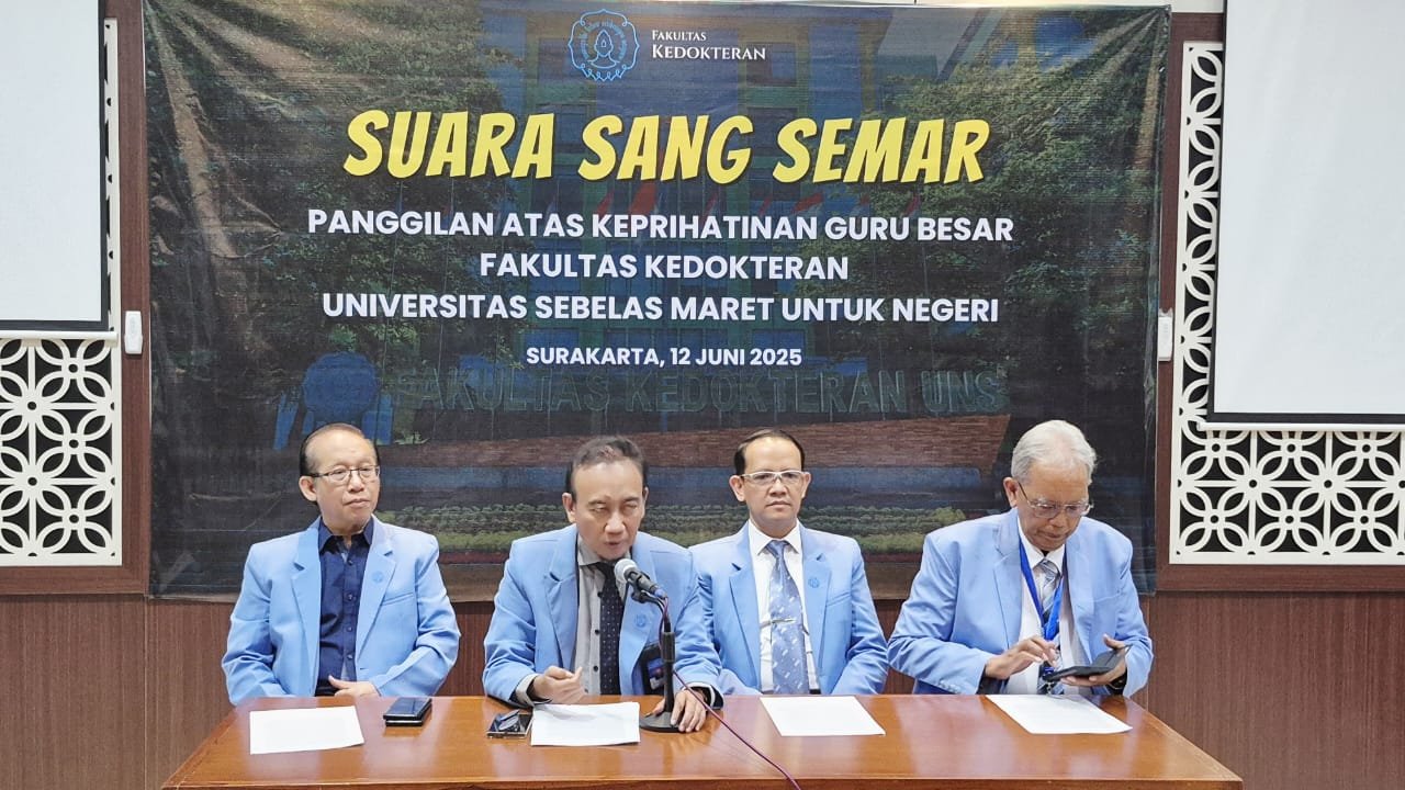 Tak Lagi Percaya Menkes, FK UNS Desak Prabowo Bertindak