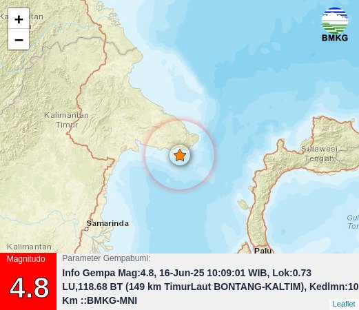 Gempa Dangkal Guncang Kaltim, BMKG: Akibat Sesar Aktif