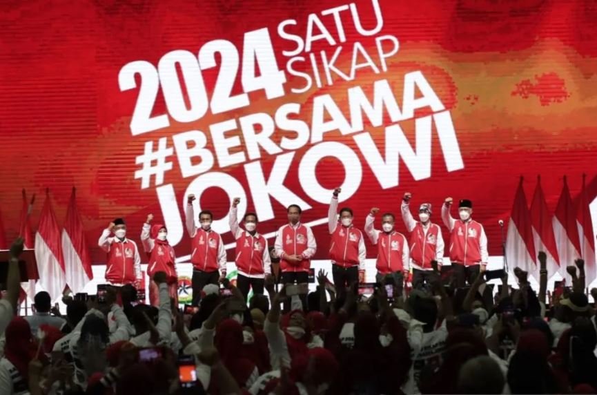 Foto ilustrasi aktivitas relawan dalam mendukung mantan Presiden Joko Widodo. Foto: Antara