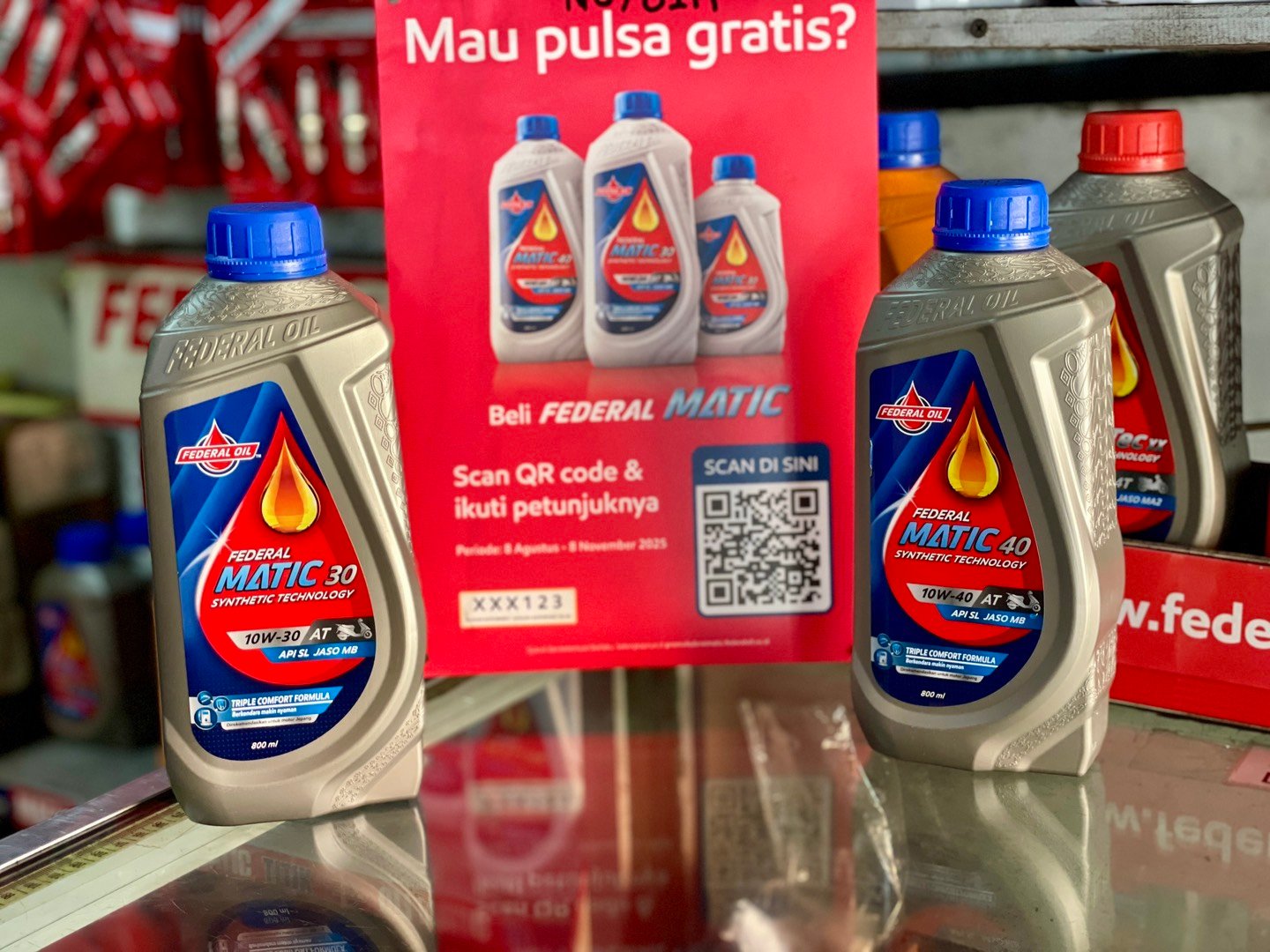 Federal Oil Bagi-Bagi Pulsa Buat Konsumen Motor Matic, Bikin Ganti Oli Makin Untung
